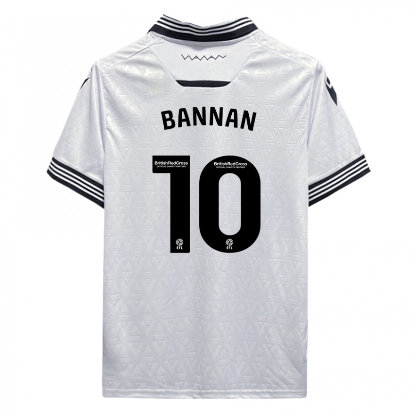 Criança Camisola Barry Bannan #10 Branco Alternativa 2023/24 Camisa Brasil