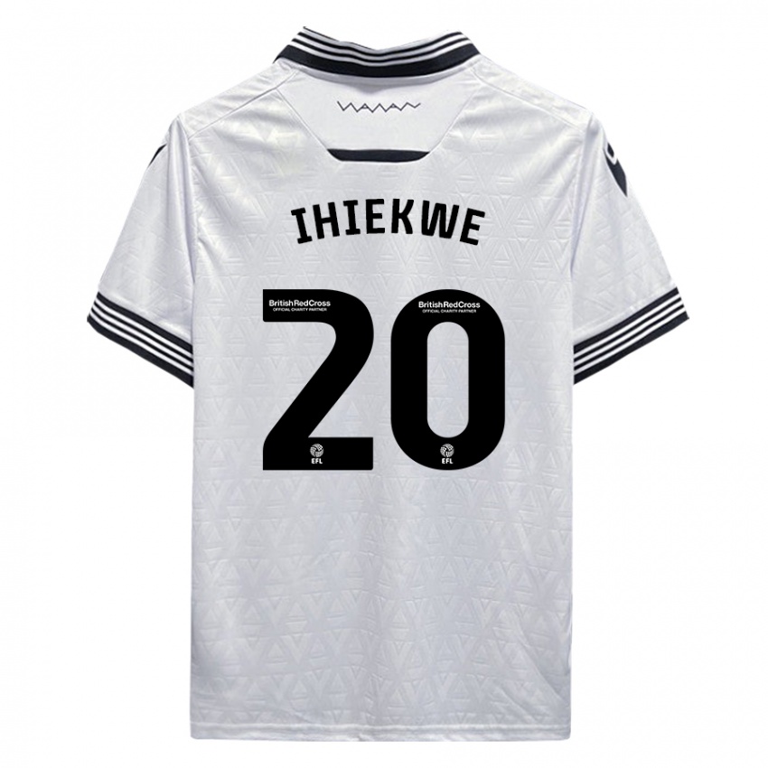 Criança Camisola Michael Ihiekwe #20 Branco Alternativa 2023/24 Camisa Brasil