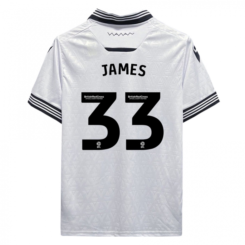 Criança Camisola Reece James #33 Branco Alternativa 2023/24 Camisa Brasil