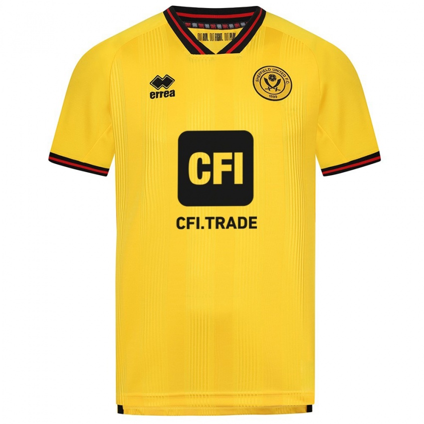 Criança Camisola Bethan Davies #33 Amarelo Alternativa 2023/24 Camisa Brasil