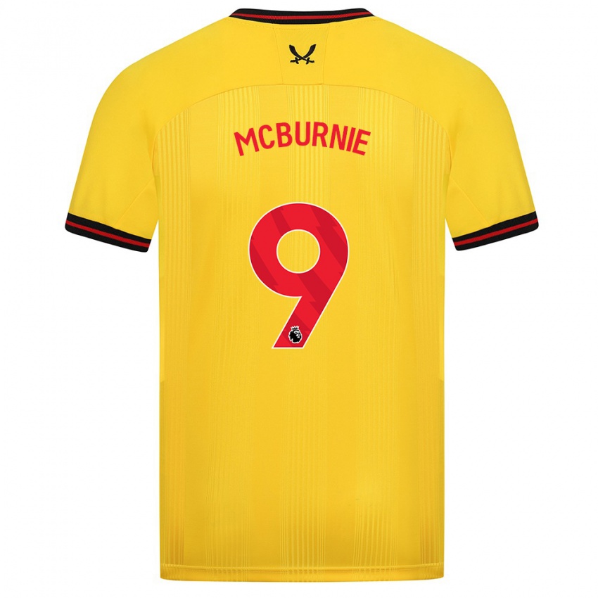 Criança Camisola Oli Mcburnie #9 Amarelo Alternativa 2023/24 Camisa Brasil