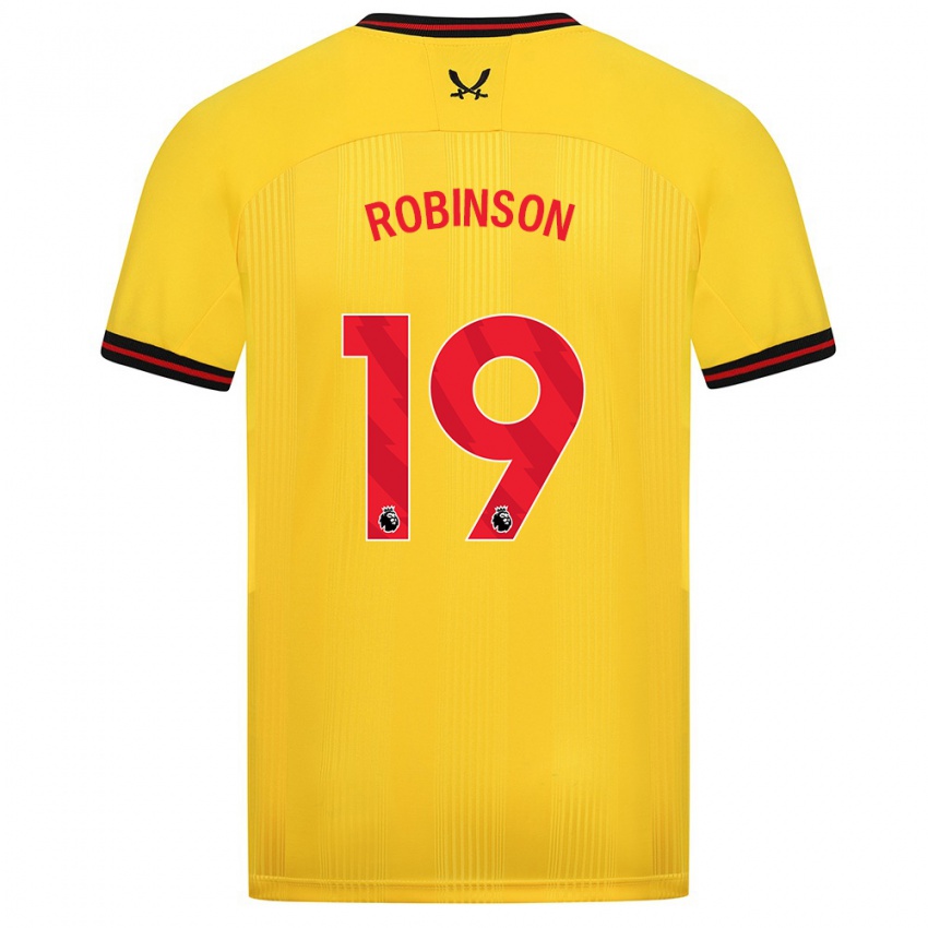 Criança Camisola Jack Robinson #19 Amarelo Alternativa 2023/24 Camisa Brasil