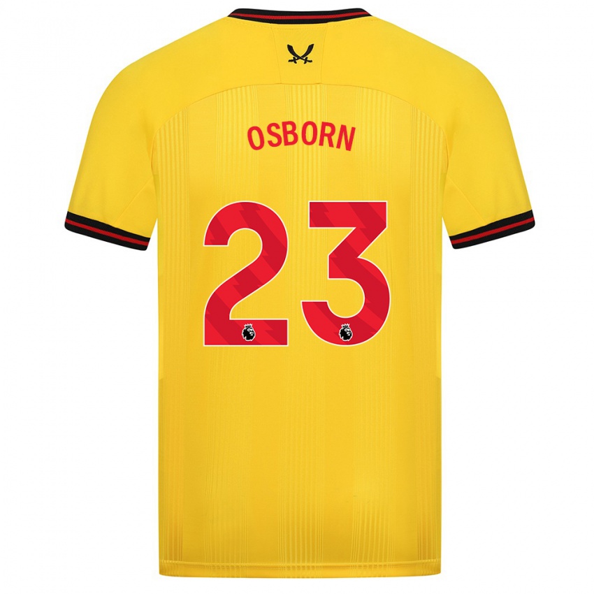 Criança Camisola Ben Osborn #23 Amarelo Alternativa 2023/24 Camisa Brasil