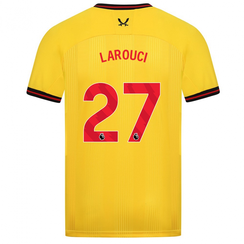 Criança Camisola Yasser Larouci #27 Amarelo Alternativa 2023/24 Camisa Brasil