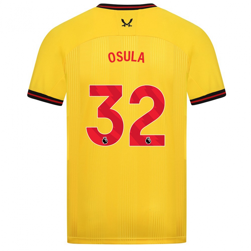 Criança Camisola William Osula #32 Amarelo Alternativa 2023/24 Camisa Brasil