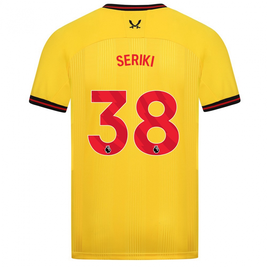 Criança Camisola Femi Seriki #38 Amarelo Alternativa 2023/24 Camisa Brasil