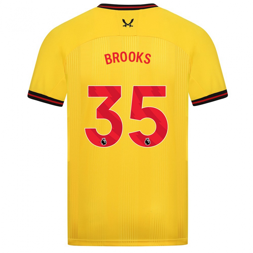 Criança Camisola Andre Brooks #35 Amarelo Alternativa 2023/24 Camisa Brasil