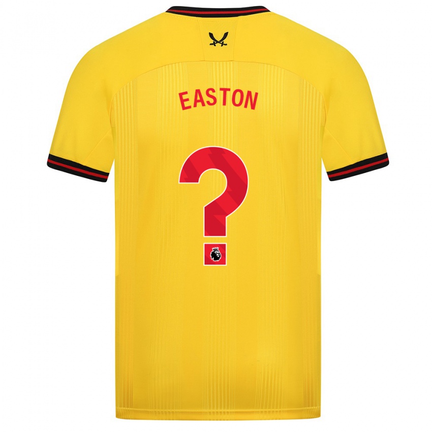 Criança Camisola Evan Easton #0 Amarelo Alternativa 2023/24 Camisa Brasil