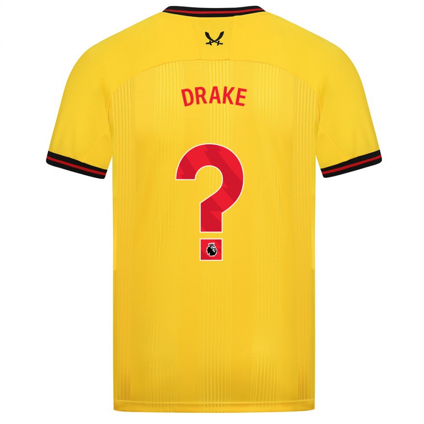 Criança Camisola Ben Drake #0 Amarelo Alternativa 2023/24 Camisa Brasil