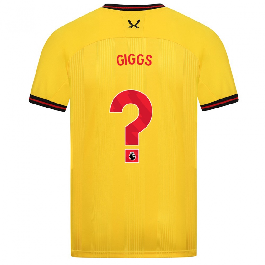 Criança Camisola Zach Giggs #0 Amarelo Alternativa 2023/24 Camisa Brasil