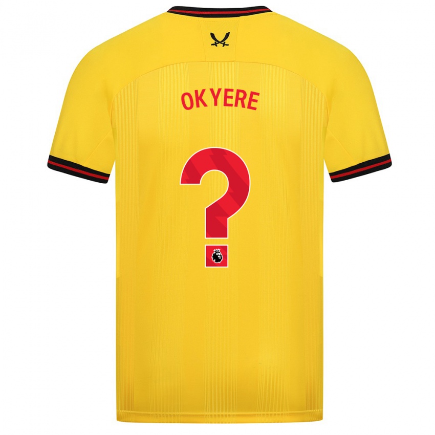 Criança Camisola Seth Okyere #0 Amarelo Alternativa 2023/24 Camisa Brasil