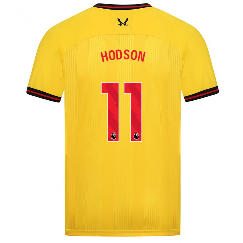 Criança Camisola Ashley Hodson #11 Amarelo Alternativa 2023/24 Camisa Brasil