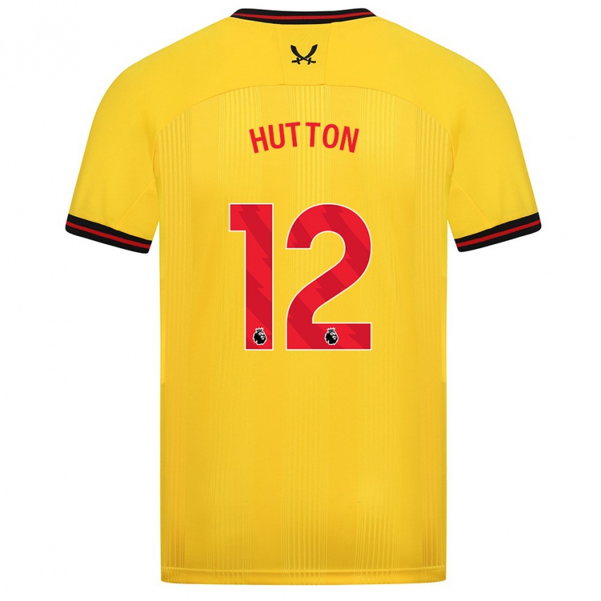 Criança Camisola Jodie Hutton #12 Amarelo Alternativa 2023/24 Camisa Brasil