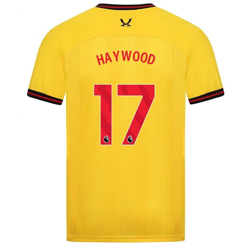 Criança Camisola Sophie Haywood #17 Amarelo Alternativa 2023/24 Camisa Brasil