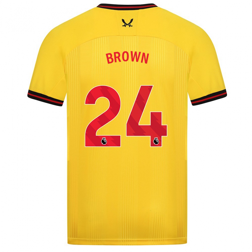 Criança Camisola Rachel Brown #24 Amarelo Alternativa 2023/24 Camisa Brasil