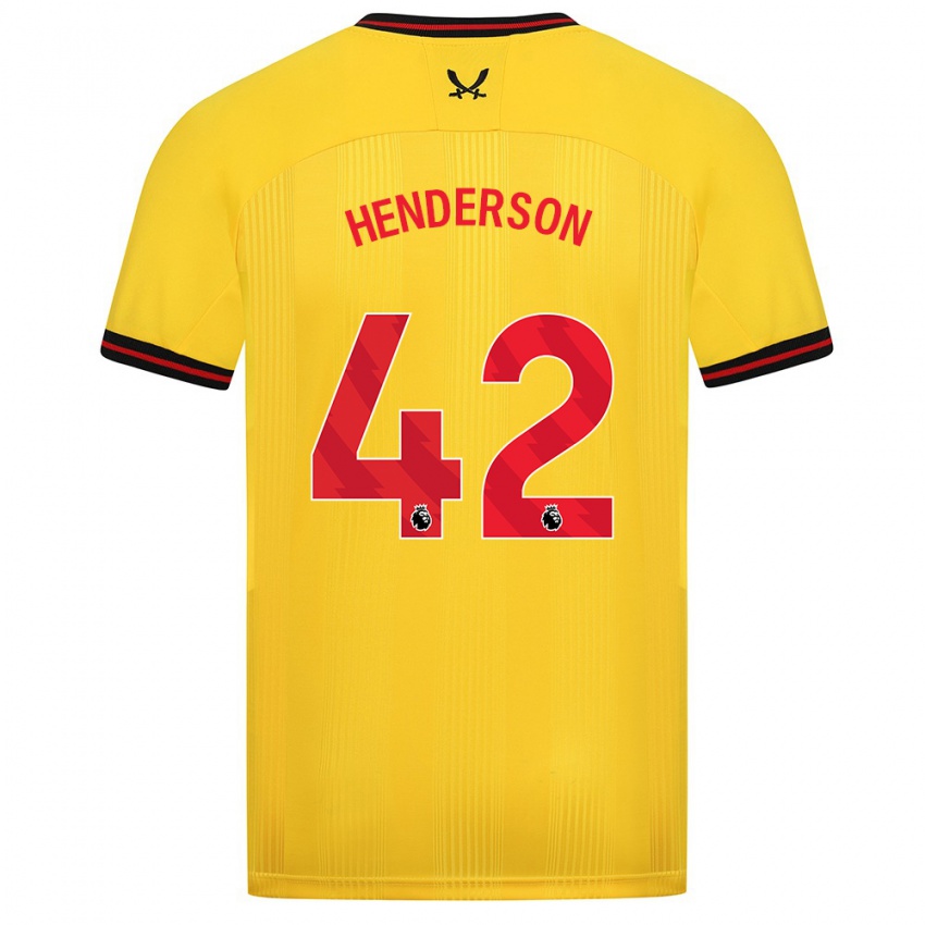 Criança Camisola Peyton Henderson #42 Amarelo Alternativa 2023/24 Camisa Brasil