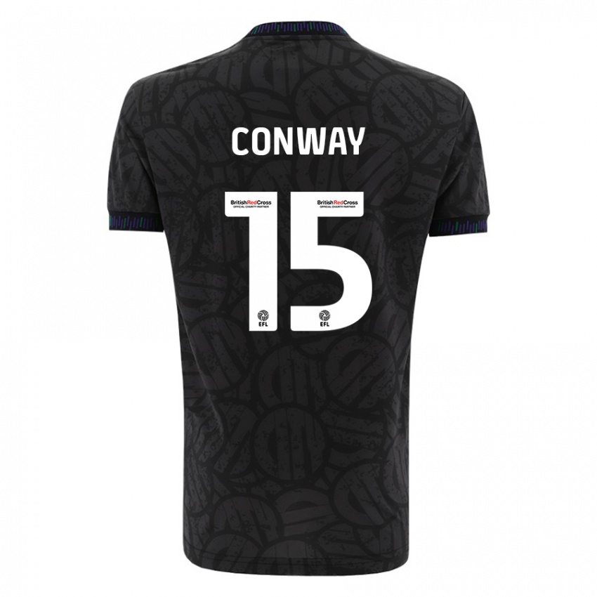 Criança Camisola Tommy Conway #15 Preto Alternativa 2023/24 Camisa Brasil