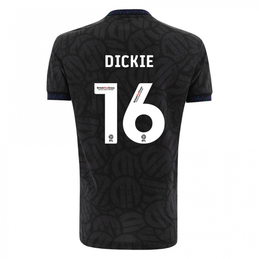 Criança Camisola Rob Dickie #16 Preto Alternativa 2023/24 Camisa Brasil