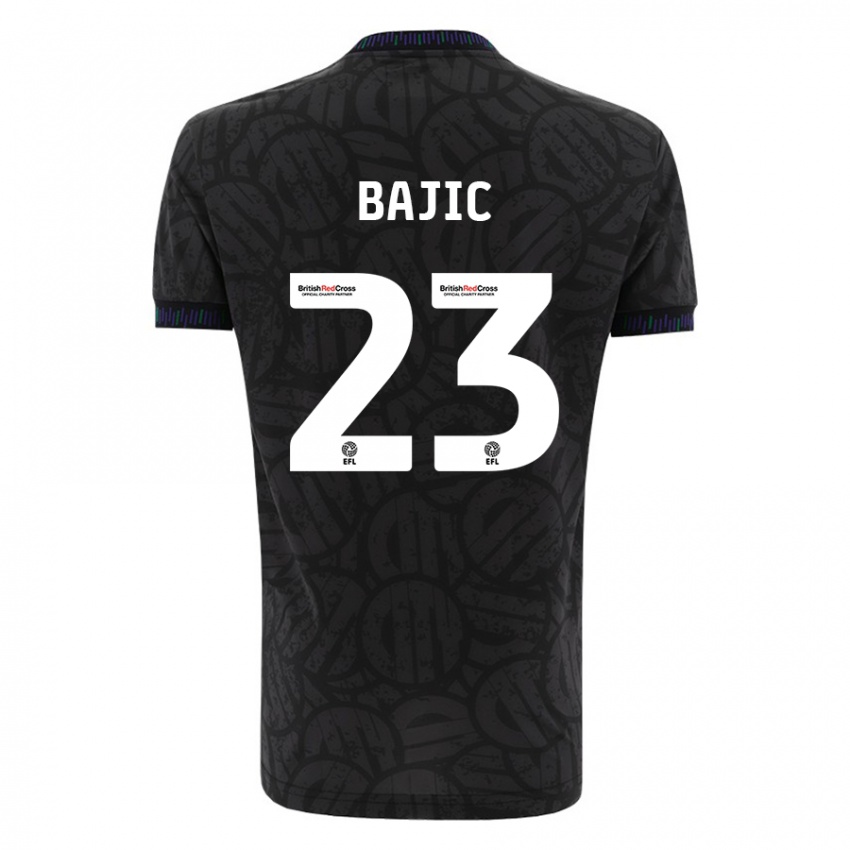 Criança Camisola Stefan Bajic #23 Preto Alternativa 2023/24 Camisa Brasil