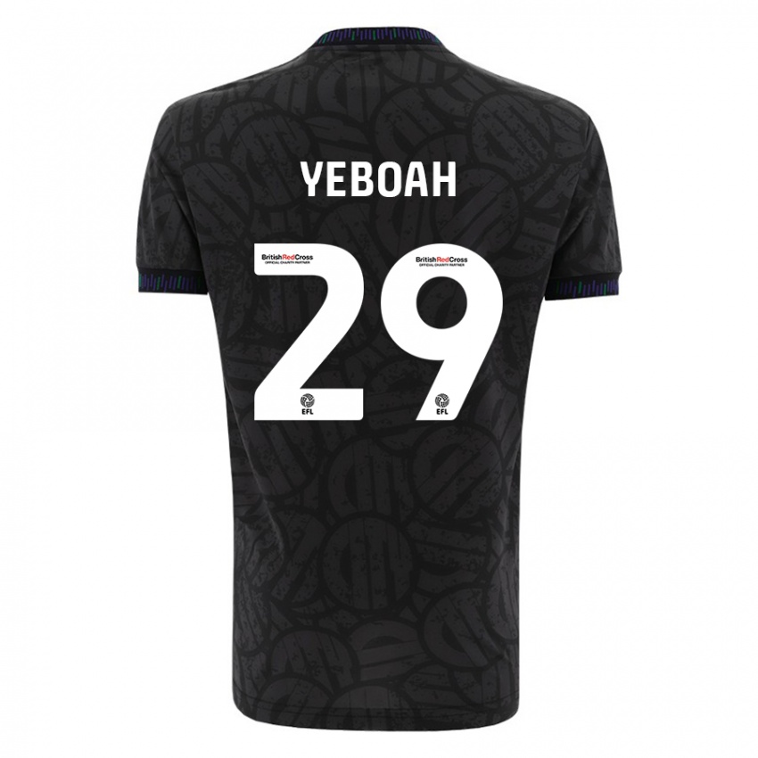 Criança Camisola Ephraim Yeboah #29 Preto Alternativa 2023/24 Camisa Brasil