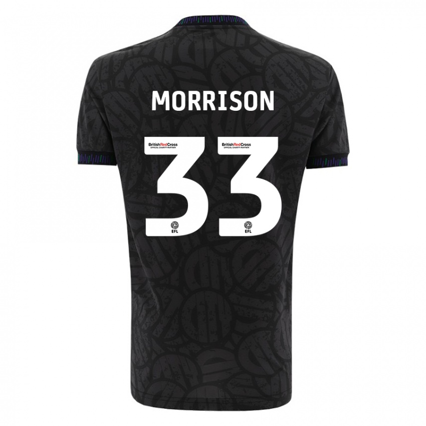 Criança Camisola Elijah Morrison #33 Preto Alternativa 2023/24 Camisa Brasil