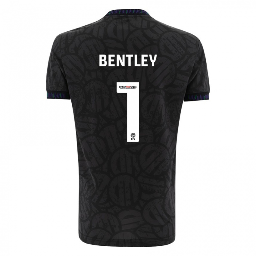 Criança Camisola Fran Bentley #1 Preto Alternativa 2023/24 Camisa Brasil