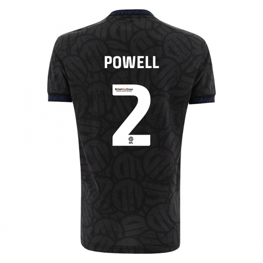 Criança Camisola Ella Powell #2 Preto Alternativa 2023/24 Camisa Brasil