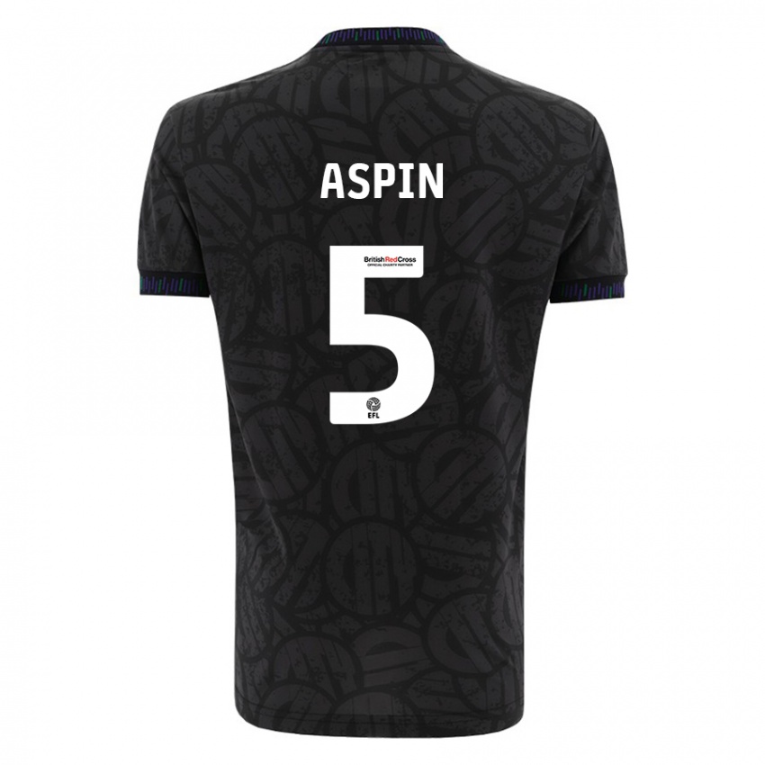 Criança Camisola Brooke Aspin #5 Preto Alternativa 2023/24 Camisa Brasil