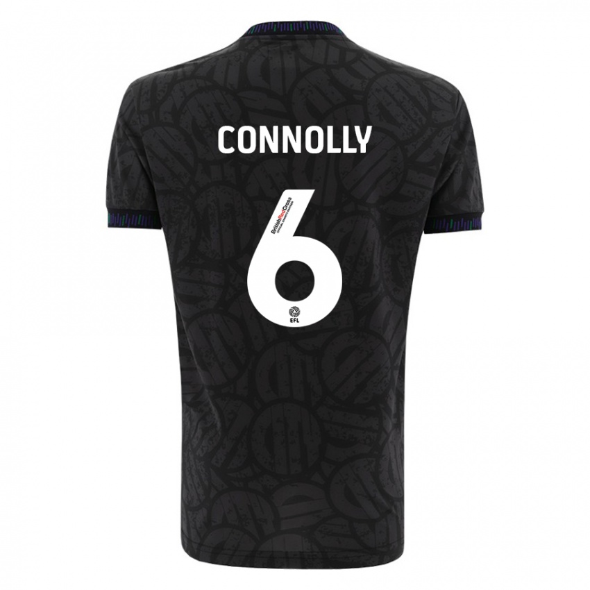 Criança Camisola Megan Connolly #6 Preto Alternativa 2023/24 Camisa Brasil