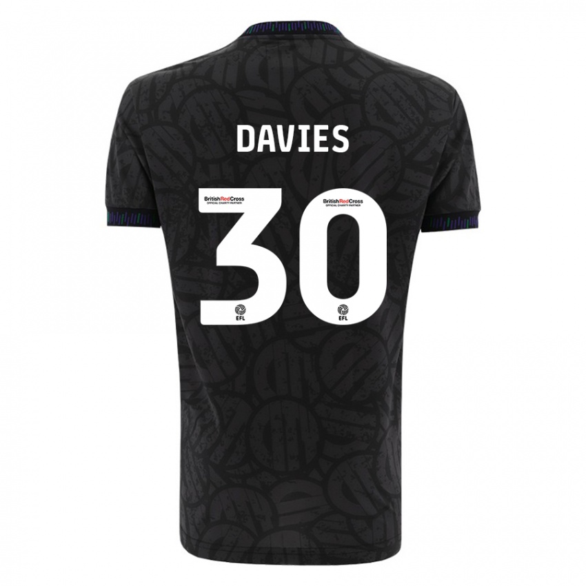 Criança Camisola Yasmin Davies #30 Preto Alternativa 2023/24 Camisa Brasil