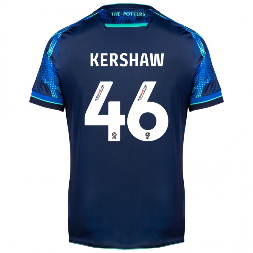 Criança Camisola Ben Kershaw #46 Marinha Alternativa 2023/24 Camisa Brasil