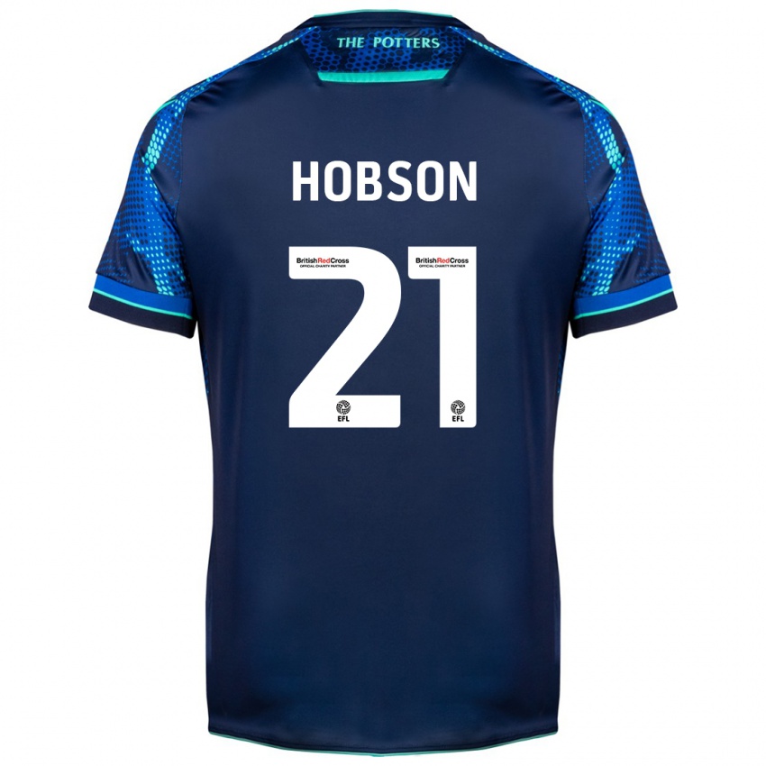 Criança Camisola Elizabeth Hobson #21 Marinha Alternativa 2023/24 Camisa Brasil