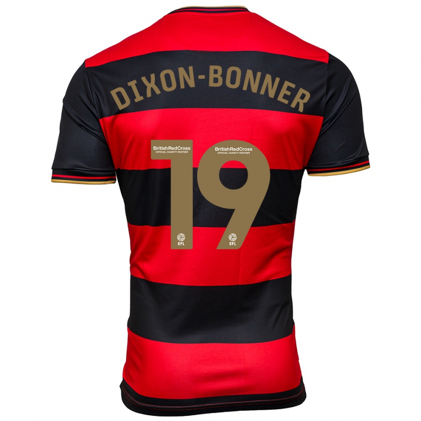 Criança Camisola Elijah Dixon-Bonner #19 Preto Vermelho Alternativa 2023/24 Camisa Brasil