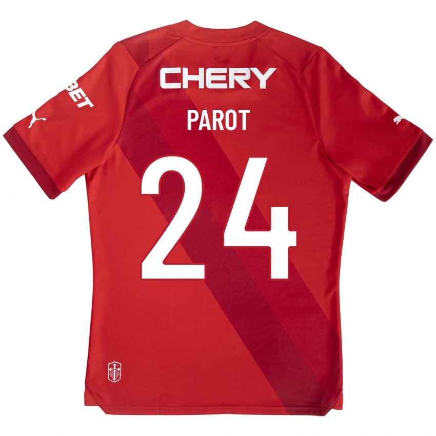 Criança Camisola Alfonso Parot #24 Vermelho Alternativa 2023/24 Camisa Brasil