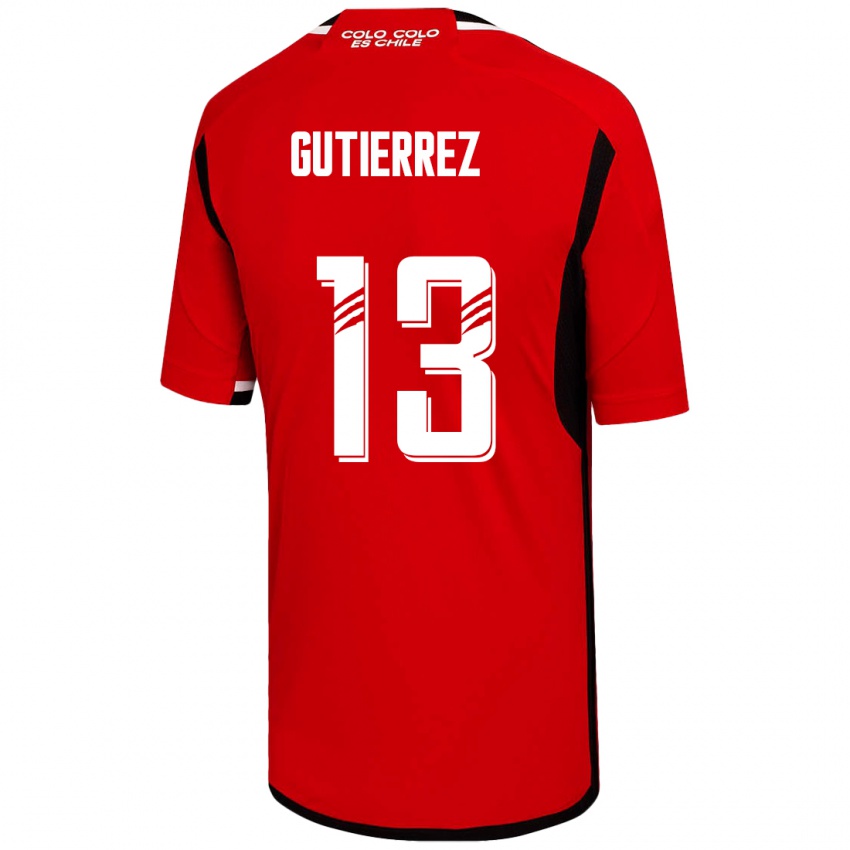 Criança Camisola Bruno Gutiérrez #13 Vermelho Alternativa 2023/24 Camisa Brasil