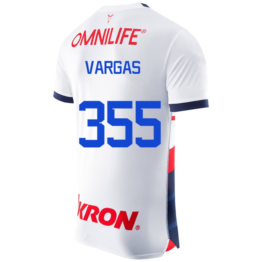 Criança Camisola Edgar Vargas #355 Branco Alternativa 2023/24 Camisa Brasil