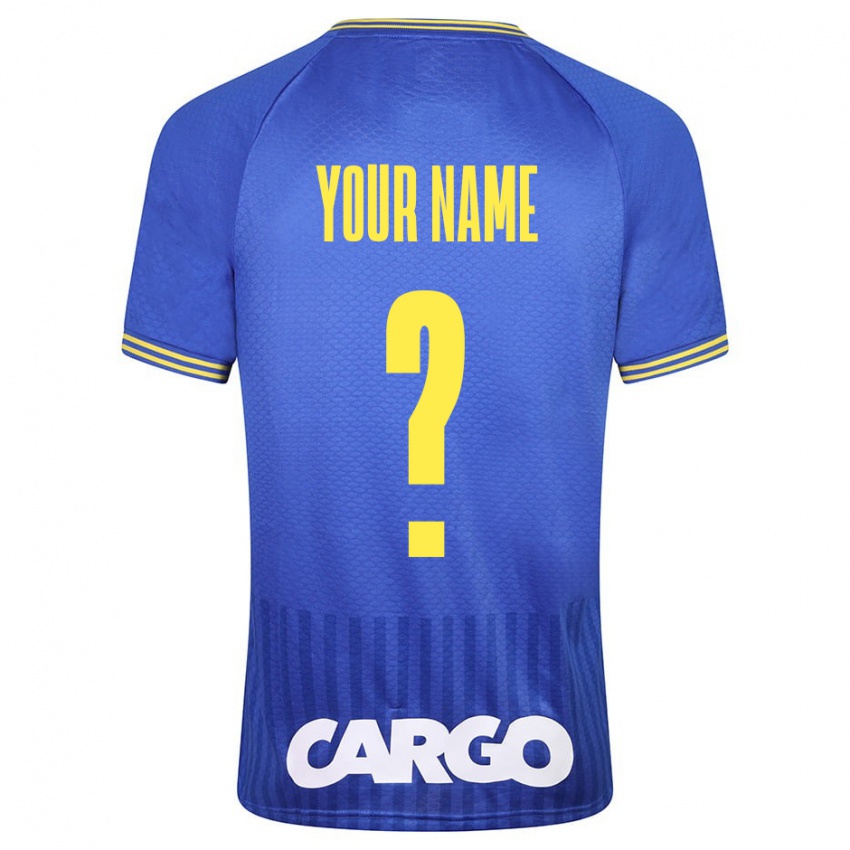 Criança Camisola Seu Nome #0 Azul Alternativa 2023/24 Camisa Brasil