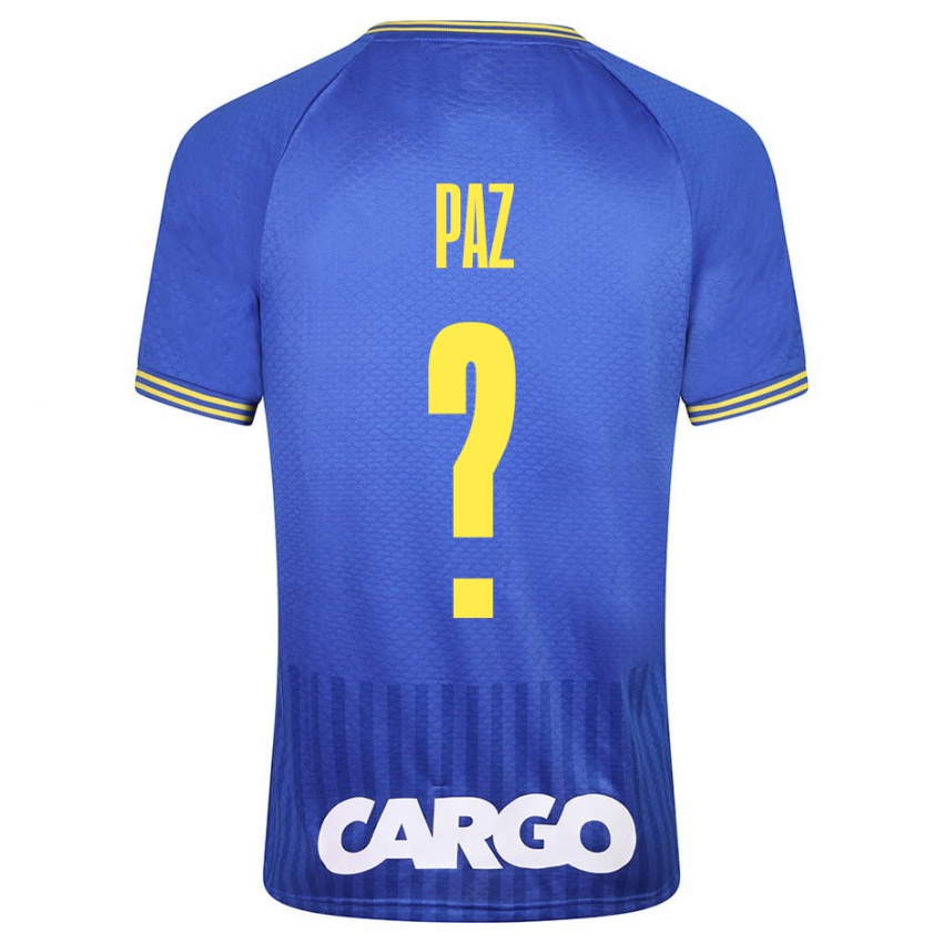 Criança Camisola Jonathan Paz #0 Azul Alternativa 2023/24 Camisa Brasil