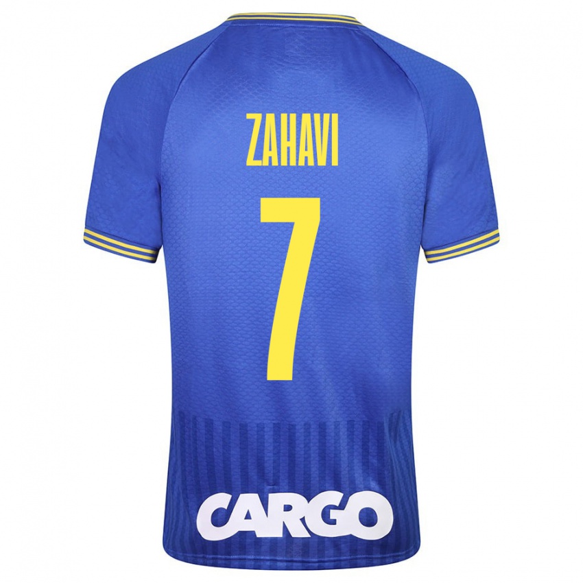 Criança Camisola Eran Zahavi #7 Azul Alternativa 2023/24 Camisa Brasil