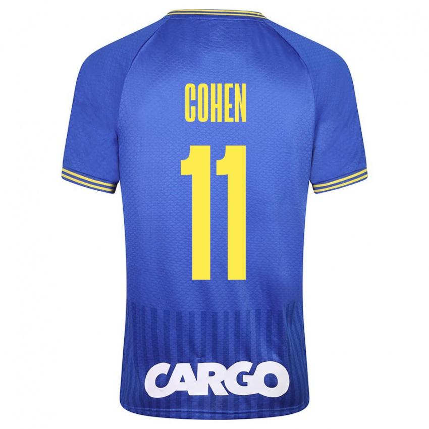 Criança Camisola Yonatan Cohen #11 Azul Alternativa 2023/24 Camisa Brasil