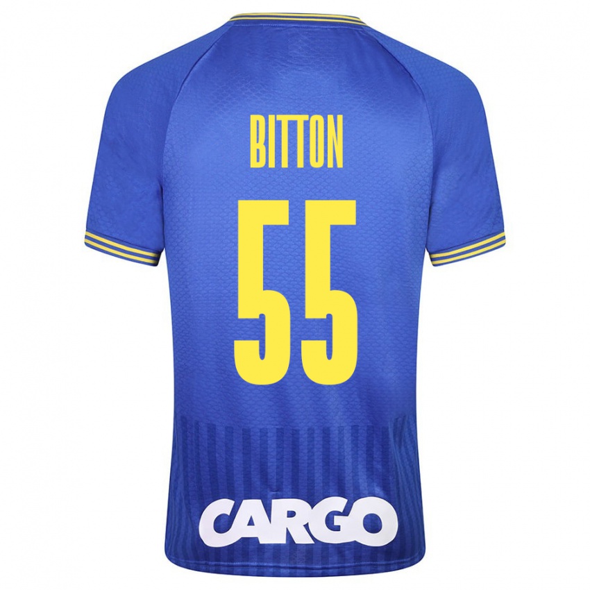 Criança Camisola Nir Bitton #55 Azul Alternativa 2023/24 Camisa Brasil