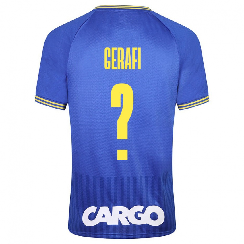 Criança Camisola Omri Gerafi #0 Azul Alternativa 2023/24 Camisa Brasil