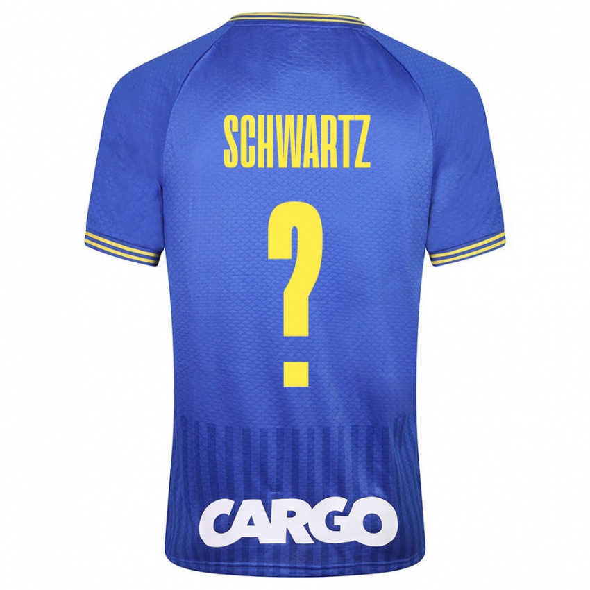 Criança Camisola Noam Schwartz #0 Azul Alternativa 2023/24 Camisa Brasil