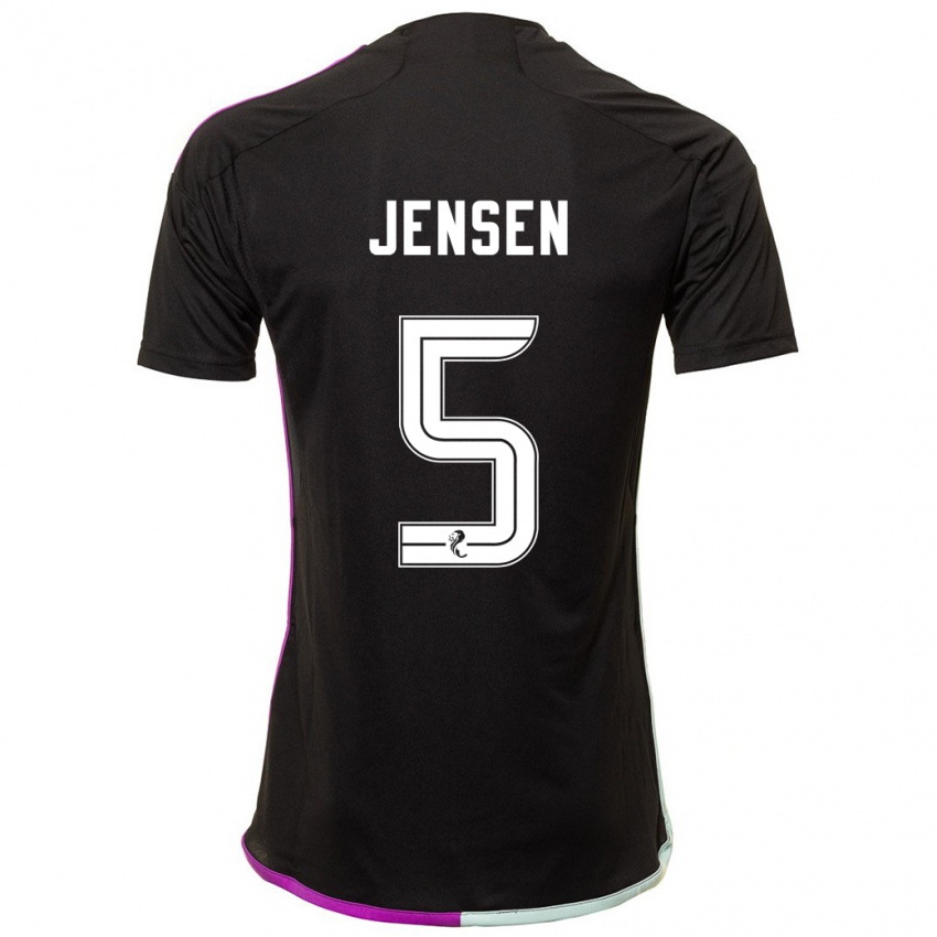 Criança Camisola Richard Jensen #5 Preto Alternativa 2023/24 Camisa Brasil