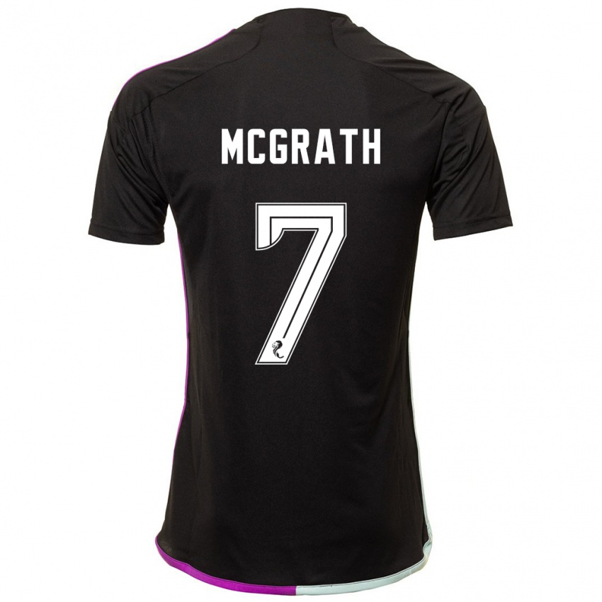 Criança Camisola Jamie Mcgrath #7 Preto Alternativa 2023/24 Camisa Brasil