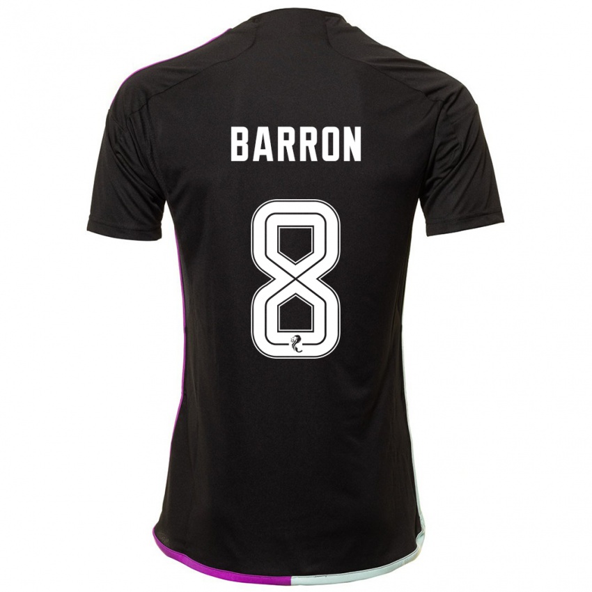 Criança Camisola Connor Barron #8 Preto Alternativa 2023/24 Camisa Brasil