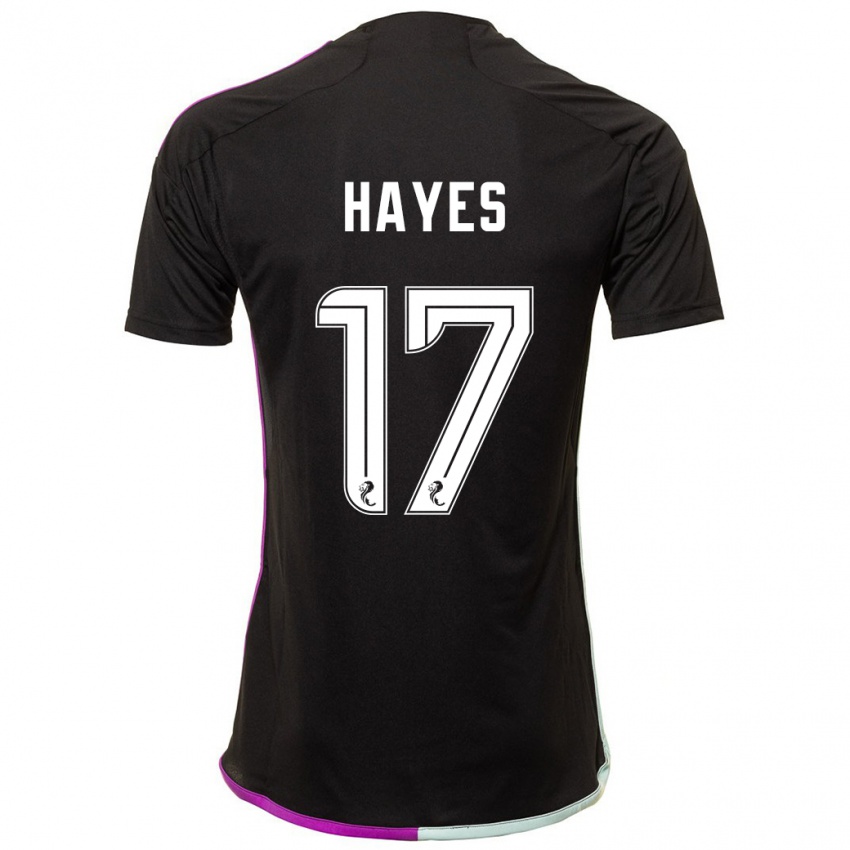 Criança Camisola Jonny Hayes #17 Preto Alternativa 2023/24 Camisa Brasil