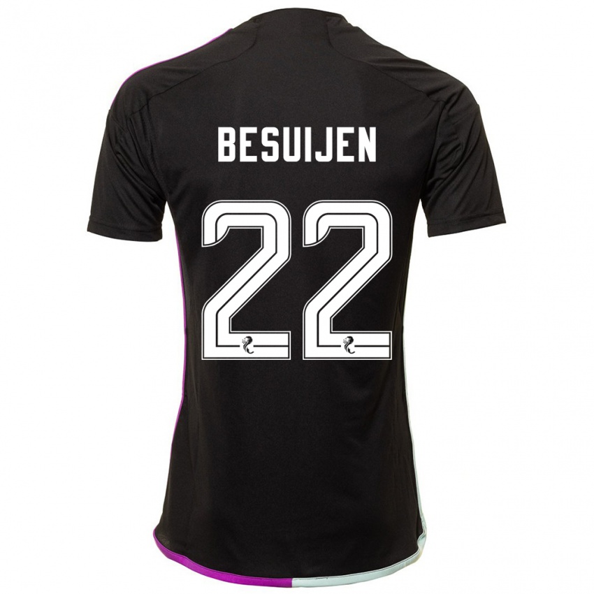 Criança Camisola Vicente Besuijen #22 Preto Alternativa 2023/24 Camisa Brasil