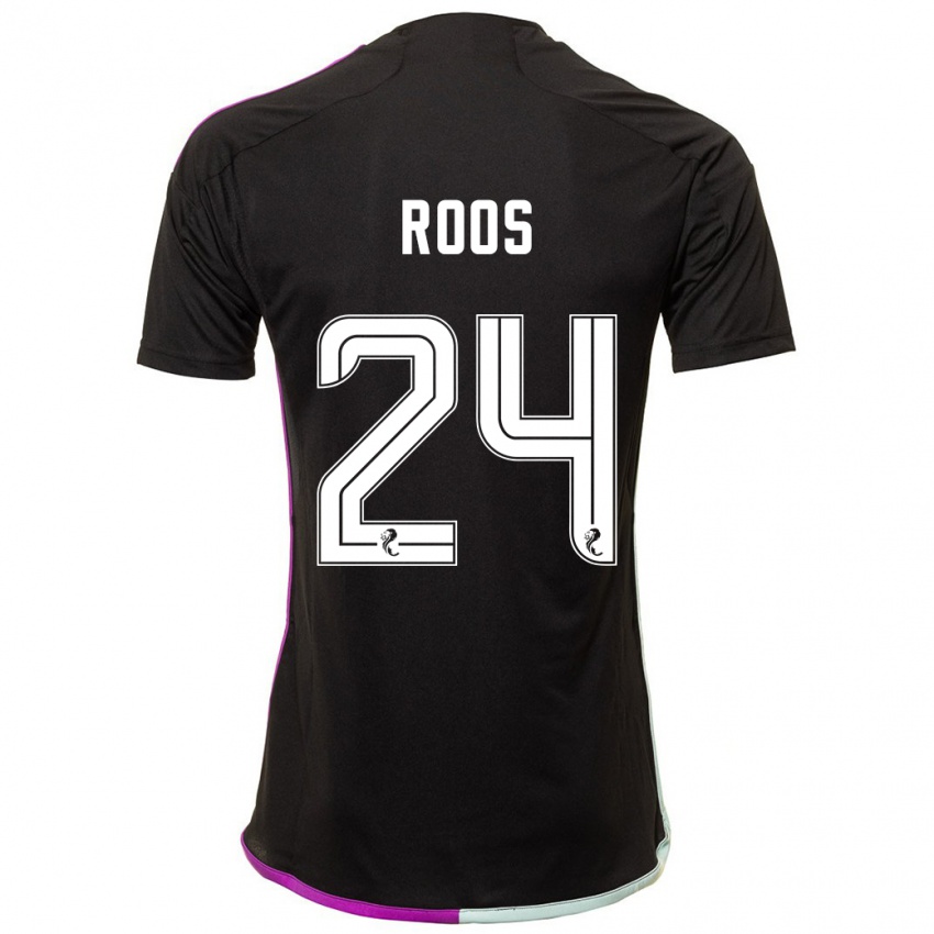 Criança Camisola Kelle Roos #24 Preto Alternativa 2023/24 Camisa Brasil