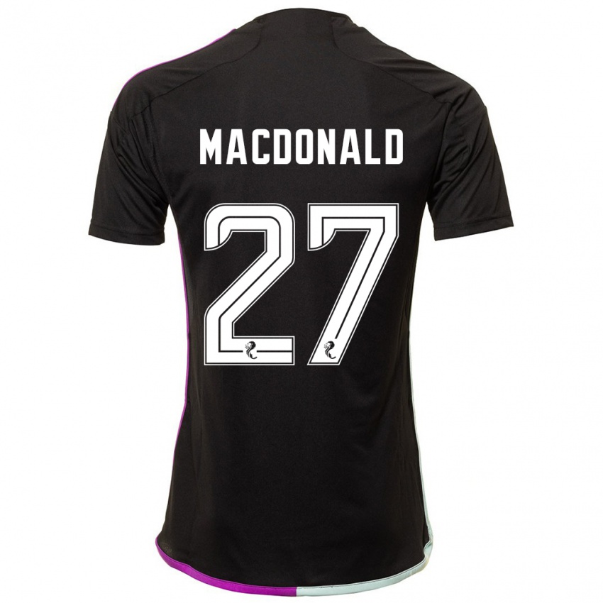 Criança Camisola Angus Macdonald #27 Preto Alternativa 2023/24 Camisa Brasil